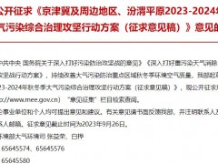 京津冀及周邊地區(qū)、汾渭平原2023-2024年秋冬季大氣污染綜合治理攻堅行動方案(征求意見稿)